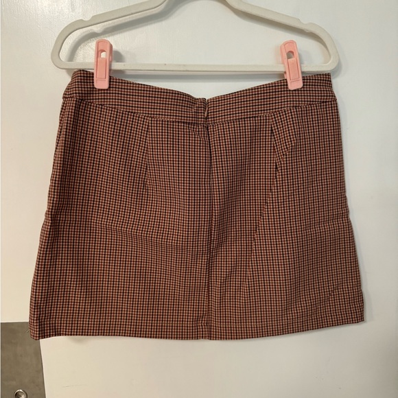 NWT Multi tone brown houndstooth mini skirt - Picture 7 of 8